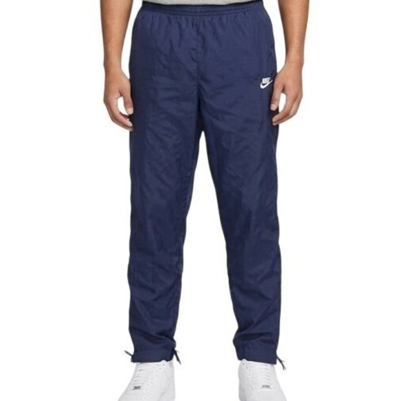 Nike Other - Vintage Nike Pants Mens L Blue Track Elastic Waist Drawstring Warm Up Athletic